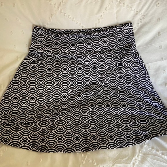 Soybu skirt classic black and white sport reef flirt skirt mock wrap small - Picture 2 of 5